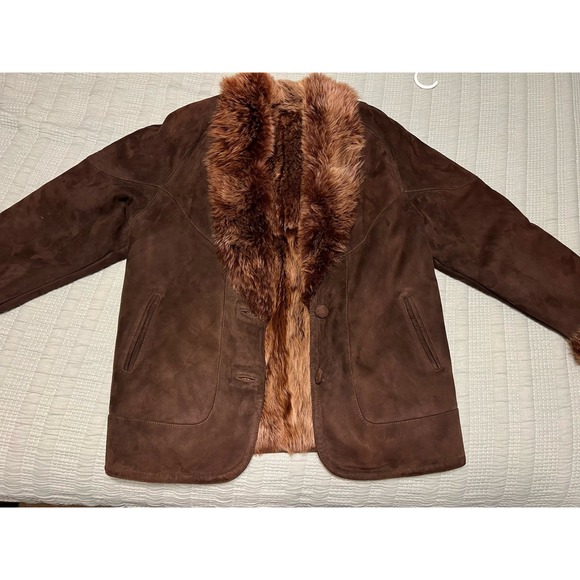 VTG New Drew's Genuine Sheepskin Leather Shearling? Coat Excellent Condition - Picture 1 of 15